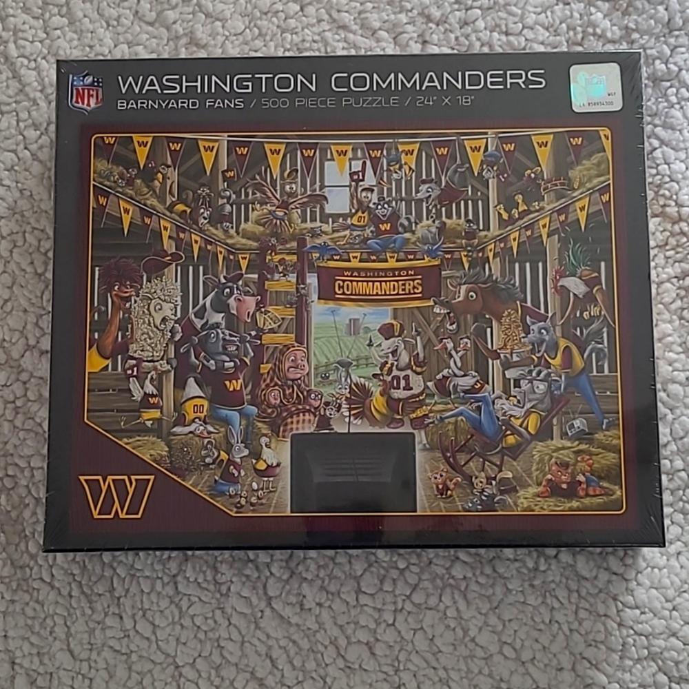 Washington Commanders 500 Piece Puzzle NWOT Unopened